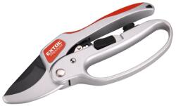  Metszőolló, mellévágó, racsnis, 205mm, tapadásmentes acél vágóél, max. 24 mm vágási kapacitás, gumírozott ALU nyél