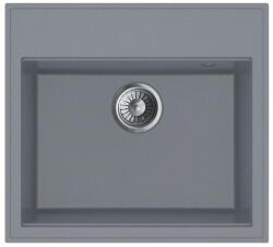 MOFÉM MOFÉM ZENIT 1B 1 MEDENCÉS GRÁNIT MOSOGATÓTÁLCA 560*510; 215MM MÉLY CSAPTELEP FUTRAT NÉLKÜL; RÁÉPÍTHETŐ; SZÜRKE Cikkszám: 196402 (760012801G7)