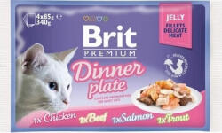  Brit Premium Cat Tasakos Delicate Fillets in Jelly Dinner Plate 4 x 85 g
