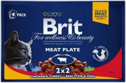  Brit Premium Cat Pouches Meat Plate 4 x 100 g