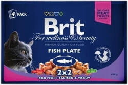  Brit Premium Cat Pouches Fish Plate 4 x 100 g