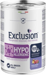 Exclusion Hypoallergenic Boar & Potato Canned kutya gyógytáp 400 g