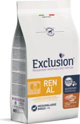 Exclusion Renal Pork & Sorghum and Rice Medium & Large Breed kutya gyógytáp 12 kg