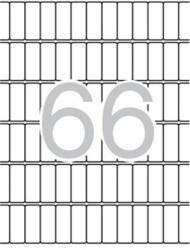 APLI Etikett, 12x30 mm, kerekített sarkú, A5 hordozón, APLI, 990 etikett/csomag (LCA1861) - officesprint