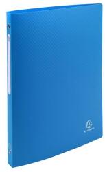 Exacompta Gyűrűs könyv, 4 gyűrű, 20 mm, A4, PP, címkével, EXACOMPTA, kék (EX51192E) - officesprint
