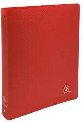 Exacompta Gyűrűs könyv, 4 gyűrű, 40 mm, A4, PP, EXACOMPTA, piros (EX512805E) - officesprint
