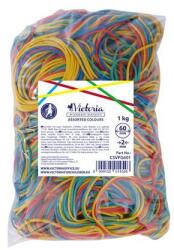 Victoria Postázógumi, 60X2 mm, VICTORIA FACILITY, 1 kg, vegyes színű (CSVPG601) - officesprint