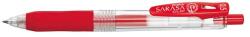 Zebra Zseléstoll, 0, 33 mm, nyomógombos, ZEBRA "Sarasa", piros (TZ46730) - officesprint
