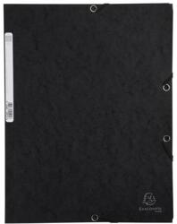 Exacompta Gumis mappa, prespán, A4, EXACOMPTA, fekete (EX55501E) - officesprint