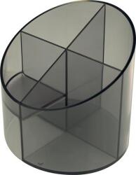 HELIT Írószertartó, 4 részes, HELIT "Economy", füstszínű (INH6390208) - officesprint