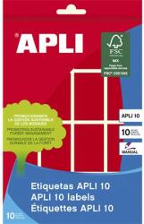 APLI Etikett, 25x40 mm, kézzel írható, színes, kerekített sarkú, APLI, piros, 128 etikett/csomag (LCA2756) - officesprint