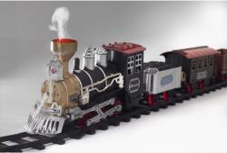 Somogyi Elektronic TRN 01 elemes kisvasút, 1 mozdony és 3 vagon, vízgőzt képez, piros LED világítás, hanghatás, 47 cm-es pálya (TRN 01)