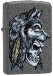 Zippo Öngyújtó, Wolf Skull Feather Design 29863 - fantasticstore