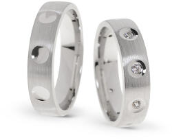 Capri Karikagyűrű párban 14K arany 12, 7 gr, gyémánt kõvel 0, 18 ct, CP11473GY