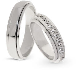 Capri Karikagyűrű párban 14K arany 10, 6 gr, gyémánt kõvel 0, 51 ct, CP11372GY