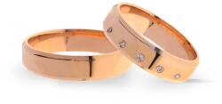 Capri Karikagyűrű párban 14K arany 10, 3 gr, gyémánt kõvel 0, 04 ct, CP11503GY