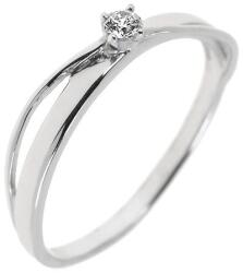Capri Eljegyzési gyűrű 14K arany 1, 4 gr, gyémánt kõvel 0, 07 ct, CP11345GY