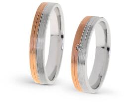 Capri Karikagyűrű párban 14K arany 8, 2 gr, gyémánt kõvel 0, 015 ct, CP11482GY