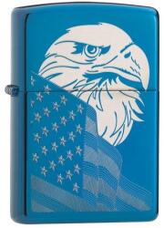 Zippo Öngyújtó, High Polish Blue Eagle and Flag 29882 - fantasticstore