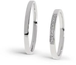 Capri Karikagyűrű párban 14K arany 4, 1 gr, gyémánt kõvel 0, 072 ct, CP11487GY