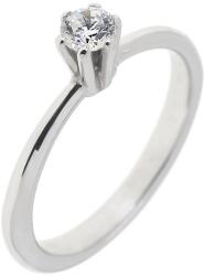 Capri Eljegyzési gyűrű 14K arany 3, 6 gr, fehér zafír drága kõvel, CP11760
