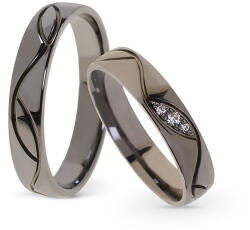 Capri Karikagyűrű párban 14K arany 7, 1 gr, gyémánt kõvel 0, 053 ct, CP11405GY