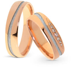 Capri Karikagyűrű párban 14K arany 9, 4 gr, gyémánt kõvel 0, 22 ct, CP11382GY