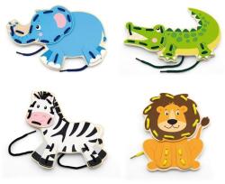 Viga Toys Fa állatok cipőfűzővel Viga (51775-viga-51326-dre-pr)