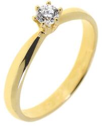 Capri Eljegyzési gyűrű 14K arany 2, 4 gr, gyémánt kõvel 0, 16 ct, CP11348GY