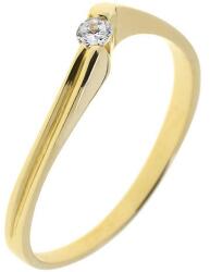 Capri Eljegyzési gyűrű 14K arany 1, 7 gr, cirkónia kõvel, CP11360