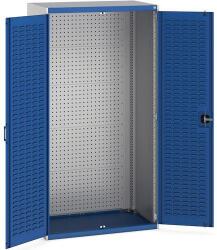 bott Műhelyszekrények perforált panelekkel szerszámtartókhoz/dobozokhoz, 200 x 105 x 65 cm, szürke-kék