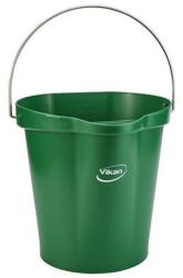 Vikan Műanyag vödör kifolyóval, étkezésre alkalmas, 12 l, zöld