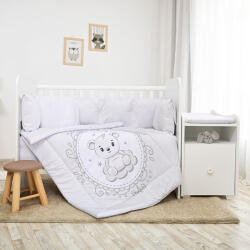 Lorelli ágynemű garnitúra Trend kombi ágyhoz - Little Bear Grey (57540)