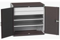 bott Műhelyszekrény fiókos Bott Cubio, 100 x 105 x 65 cm, 2 polc, 2 fiók, szürke-antracit