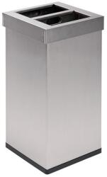 VEPA BINS Carro Mix szemetes, 2 x 52, 5 l, matt rozsdamentes acél