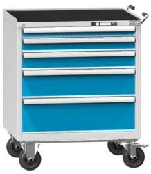 POLAK Műhelykocsi ZKM84-1, 45x36D, 884 x 753 x 1105 mm, szürkéskék