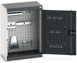 bott Cubio akasztós szekrény szerszámtartókkal és perforált panelekkel, 70 x 52, 5 x 32, 5 cm, 20 tartó, szürke-antracit