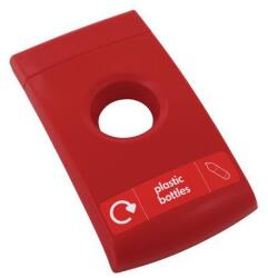 VEPA BINS Üvegbedobó fedél 55 l-es és 82 l-es Envirobin hulladékgyűjtőhöz, piros