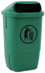 VEPA BINS Műanyag kültéri szemetes, magasság: 74 cm, zöld