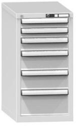 POLAK Fiókos szekrény ZH6, 442 x 753 x 840 mm, szürkésszürke