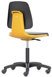 Bimossa Munkaszék Bimos Labsit 9123, háttámla Flex 3D funkcióval, Supertec huzat, alumínium kereszt, narancs/antracit - manutan - 170 256 Ft