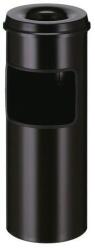 VEPA BINS Szemetes csikkelnyomó hamutartóval, 30 l, fekete