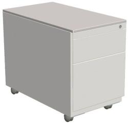 Robberechts Mobil fiókos konténer Combi-Classic, 80 x 42 x 54, 7 cm, szürke, 2 fiók