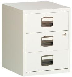 Bisley Eco fém konténer, 3 fiók, bézs