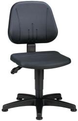 Bimossa Unitec 9650 munkaszék siklóval, lábtartó nélkül, poliuretán, fekete