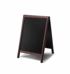 Showdown Displays A alakú krétás reklámtábla, sötétbarna, 81 x 55 cm