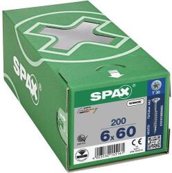 Spax T-Star Plus süllyesztett fejű önmetsző csavar, 200 db, 6 x 60 mm