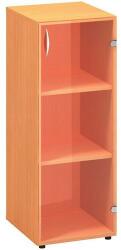 Alfa Office Alfa 500 közepes, keskeny szekrény, 106, 3 x 40 x 45, 8 cm, Üvegajtóval - jobbos kivitel, bükk Bavaria mintázat