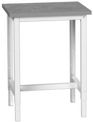 bott Műhelyasztal Bott Verso, állítható magasságú, 78-93 x 70 x 60 cm, linóleum, szürke-szürke