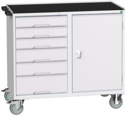 bott Karbantartó fiókos kocsi Bott Verso, 96, 5 x 105 x 55 cm, 6 fiókos, szekrény, matrac, szürke-szürke
